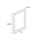 Sonoma White - 11.5 Inch Decorative End Panel Doors Accessories - 11.5" Width x 40.9375" Height x .75" Depth