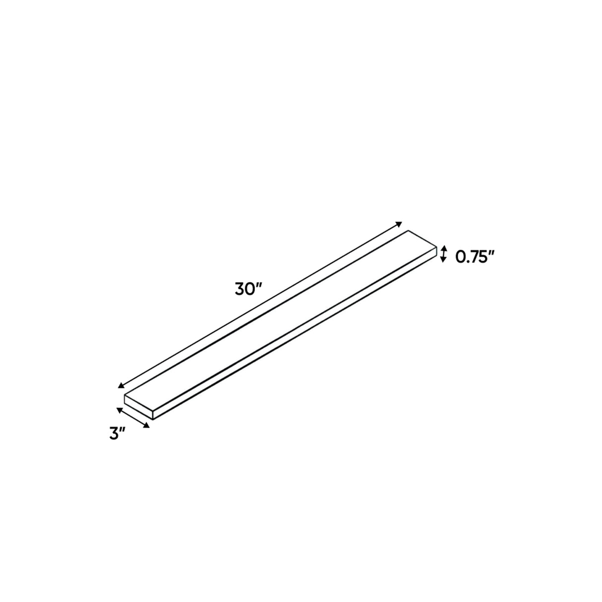 Charleston Driftwood - 3 Inch Wall Fillers Accessories - 3" Width x 30" Height x .75" Depth