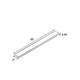 Liberty Shaker White - 3 Inch Wall Fillers Accessories - 3" Width x 36" Height x .75" Depth