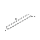 Belmont Grey - 6 Inch Wall Fillers Accessories - 6" Width x 30" Height x .75" Depth