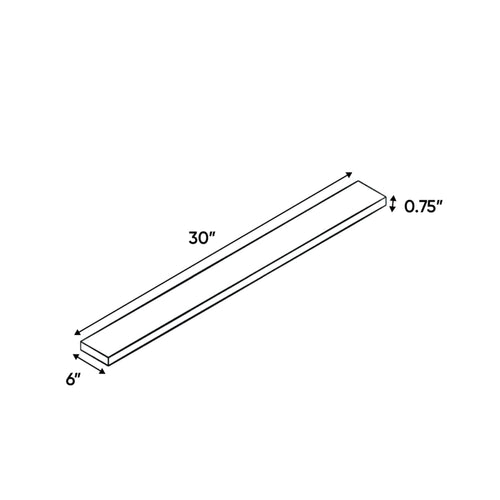Sonoma White - 6 Inch Wall Fillers Accessories - 6