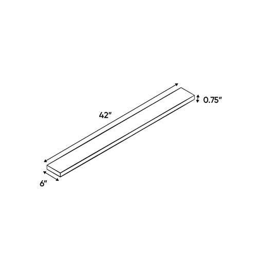 Sonoma White - 6 Inch Wall Fillers Accessories - 6