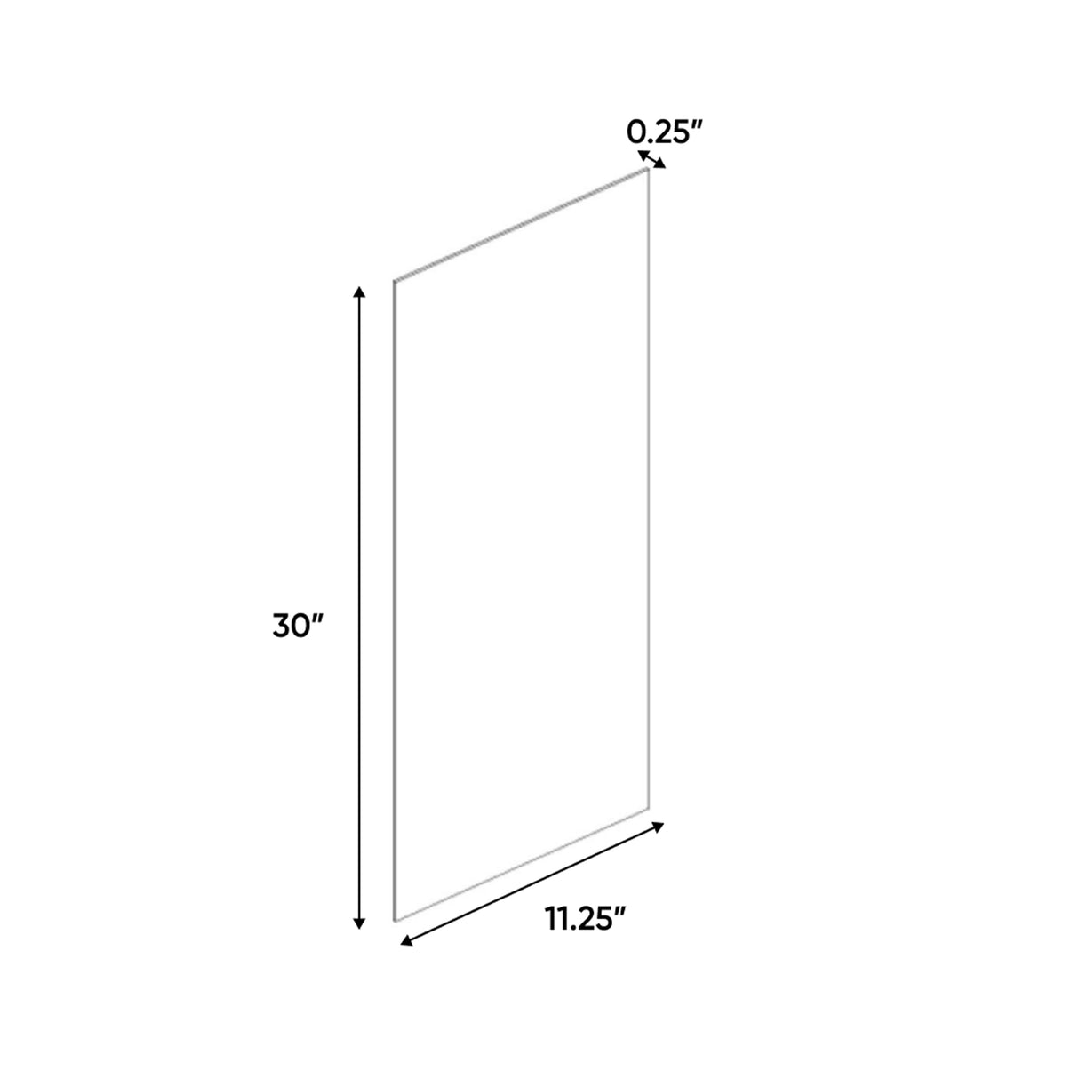 Belmont Grey - 11.25 Inch Side Finished Skins Accessories - 11.25" Width x 30" Height x .25" Depth