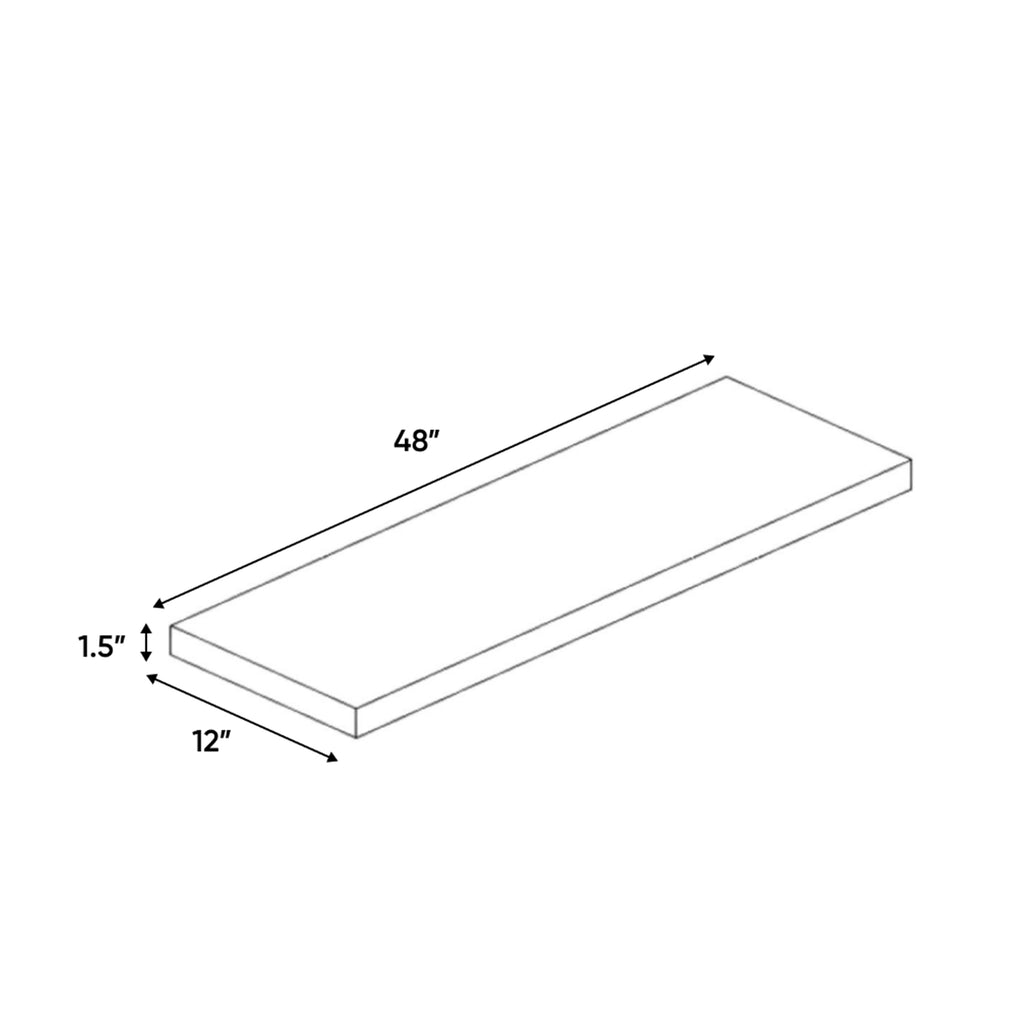 Arlington Oatmeal - 48 Inch Wall Shelf Accessories - 48