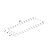 Belmont Grey - 48 Inch Wall Shelf Accessories - 48" Width x 1.5" Height x 12" Depth