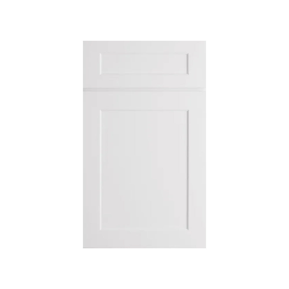 RTA - Liberty Shaker White - Diagonal Corner Glass Door Wall Cabinets - 12"H x 24"W x 12"D