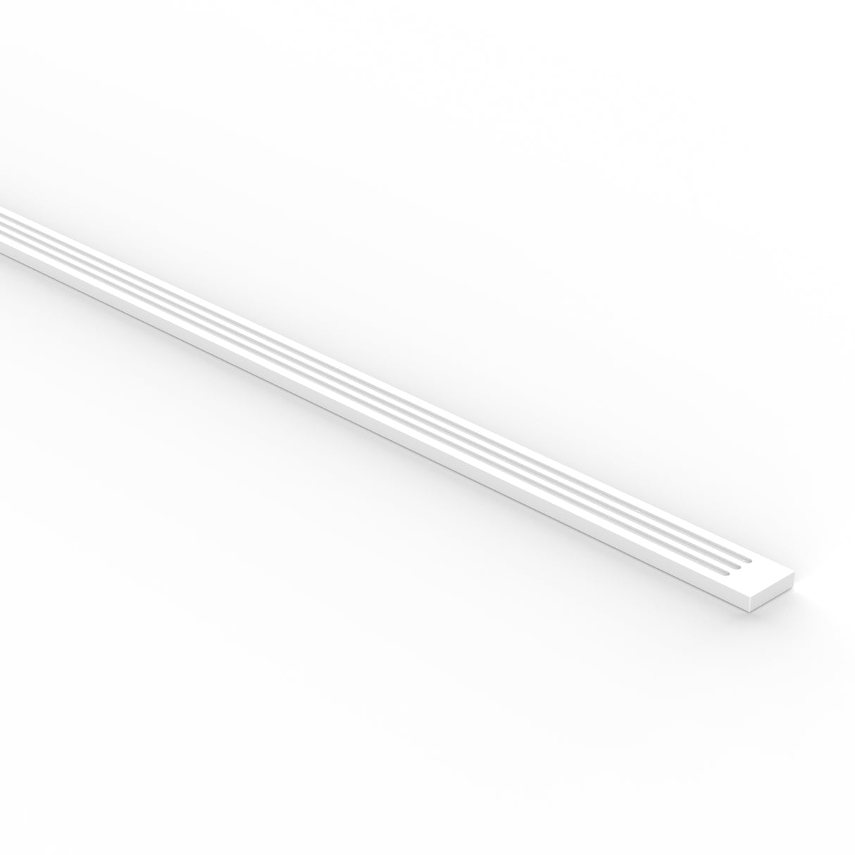 Liberty Shaker White - 3 Inch Flutted Wall Fillers Accessories - 3" Width x 96" Height x .75" Depth