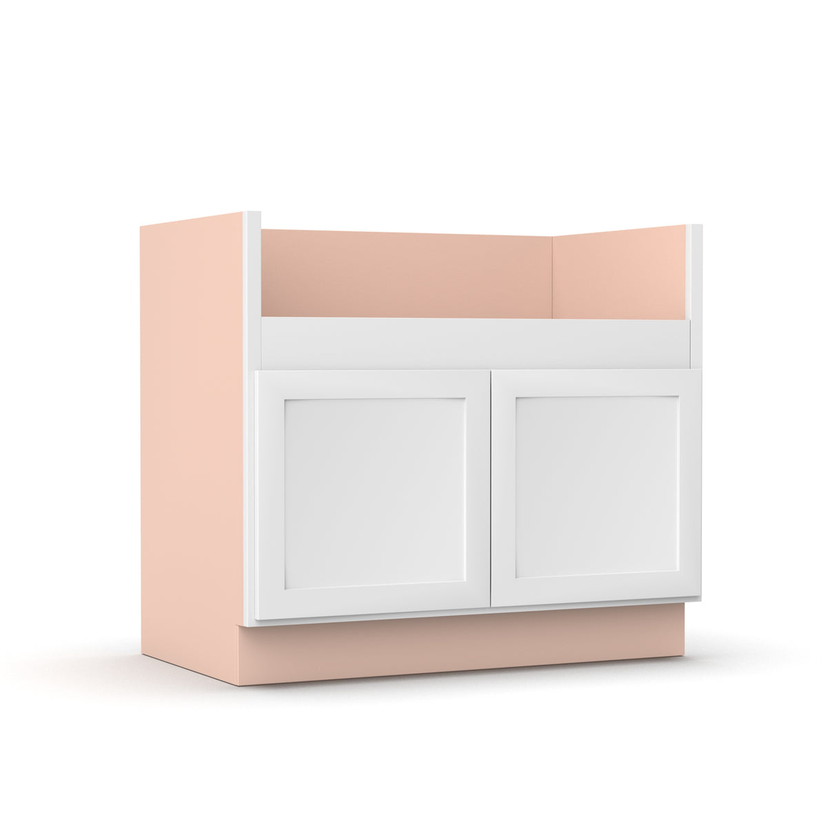 Liberty Shaker White - 39 Inch Farm Sink Base Cabinet - 39" Width x 34.5" Height x 24" Depth