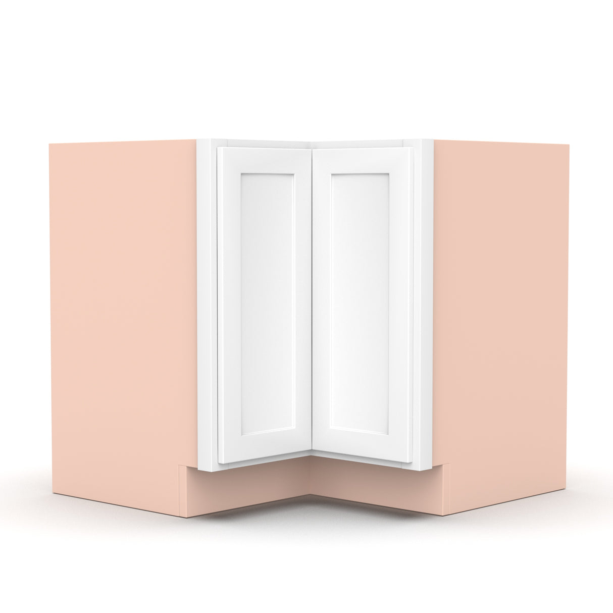 Liberty Shaker White - 36 Inch Square Corner Base Cabinet - 36" Width x 34.5" Height x 24" Depth