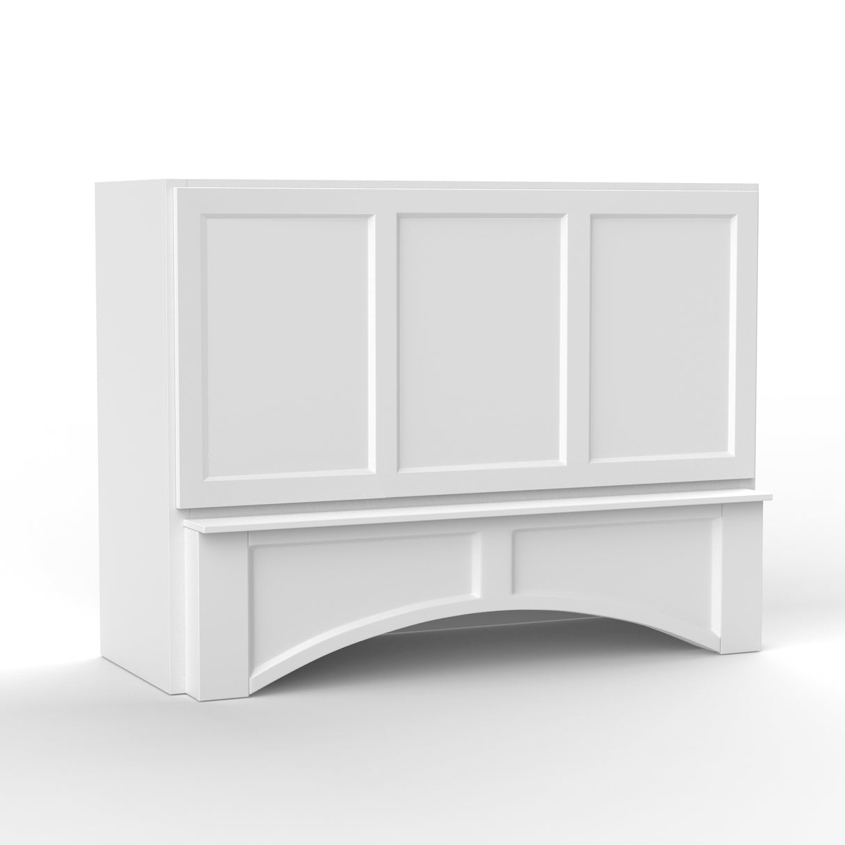 Liberty Shaker White - 48 Inch Arched Hoods Accessories - 48" Width x 36" Height x 21" Depth