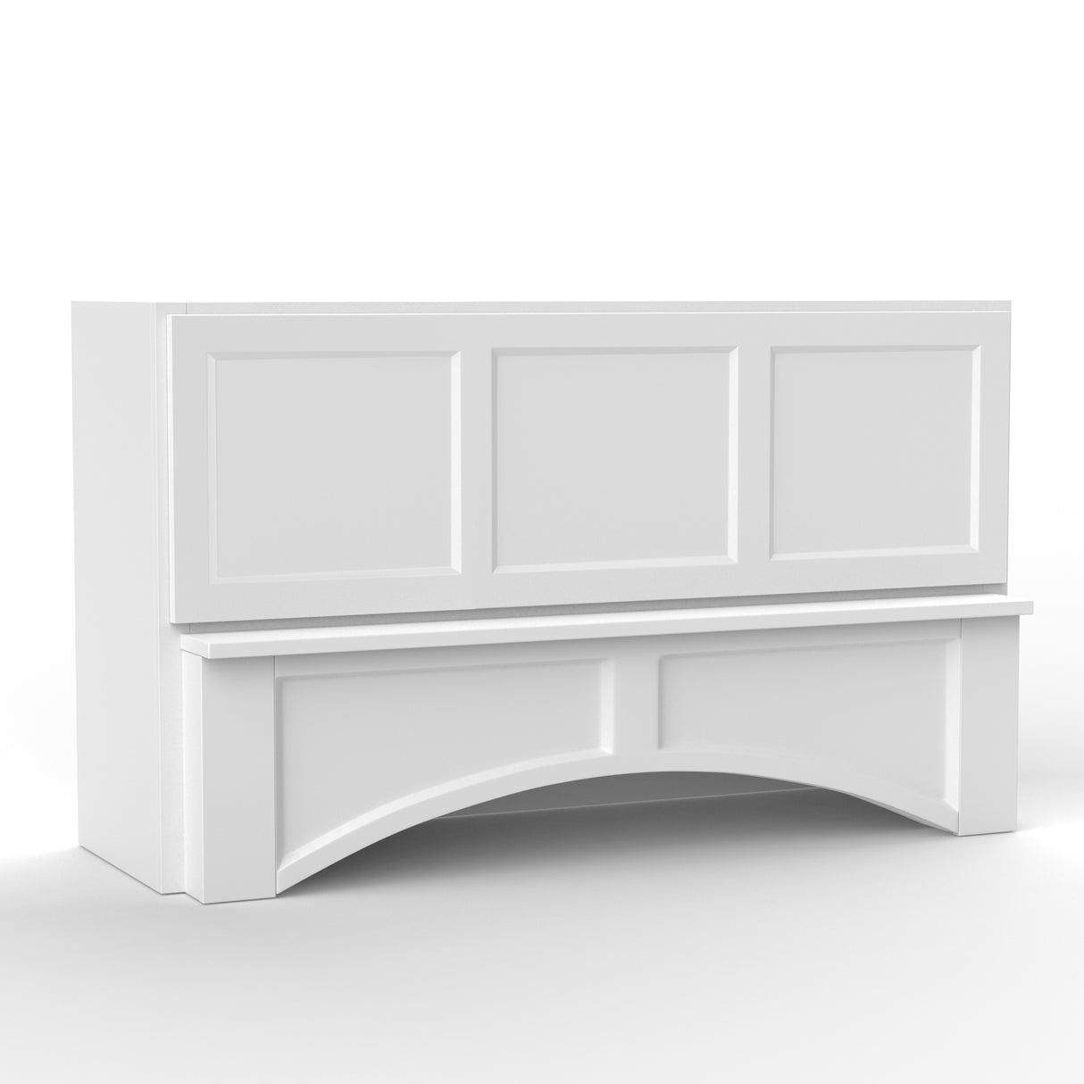 Liberty Shaker White - 54 Inch Arched Hoods Accessories - 54" Width x 30" Height x 21" Depth