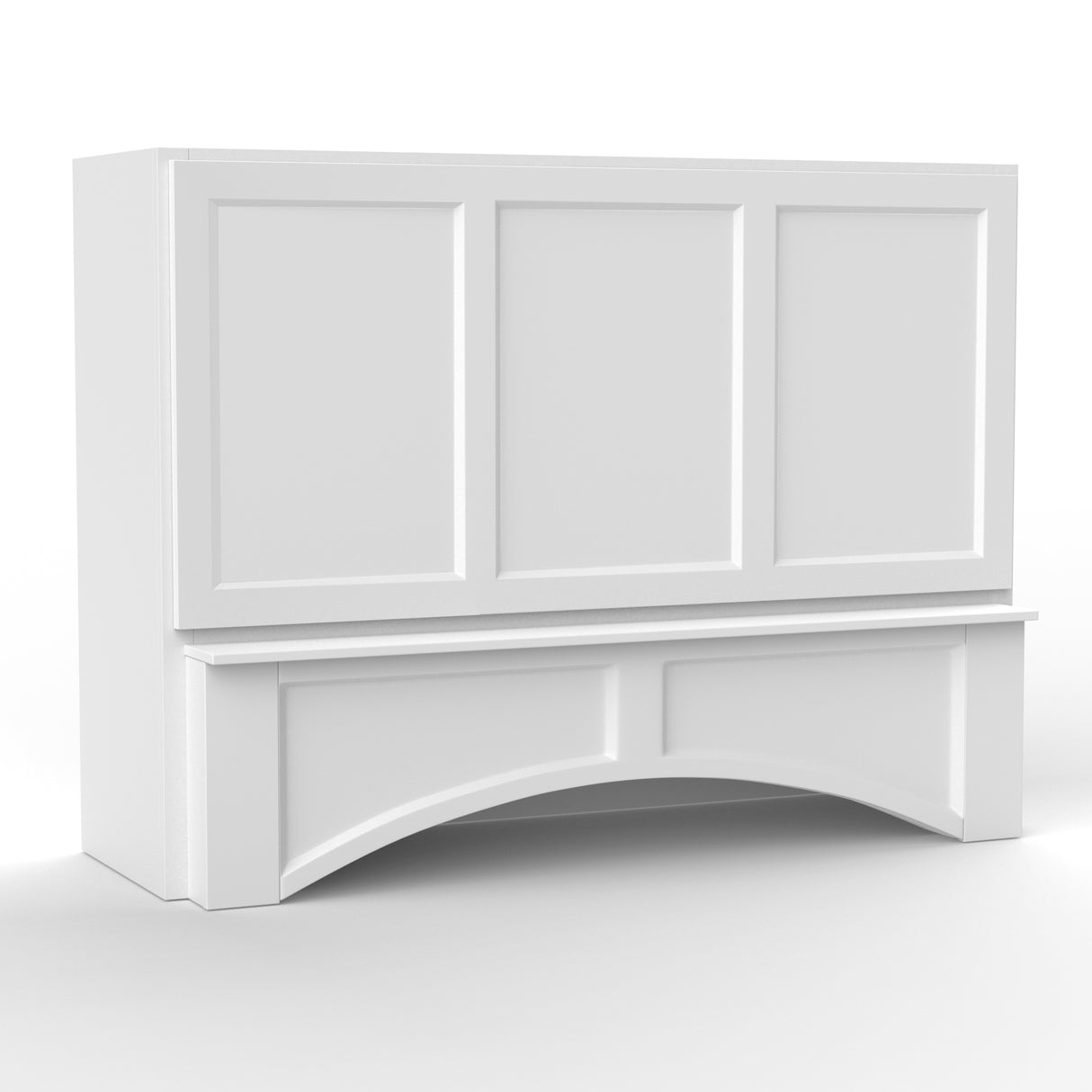 Liberty Shaker White - 54 Inch Arched Hoods Accessories - 54" Width x 36" Height x 21" Depth