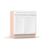 Liberty Shaker White - 30 Inch Sink Base Cabinet - 30" Width x 34.5" Height x 24" Depth