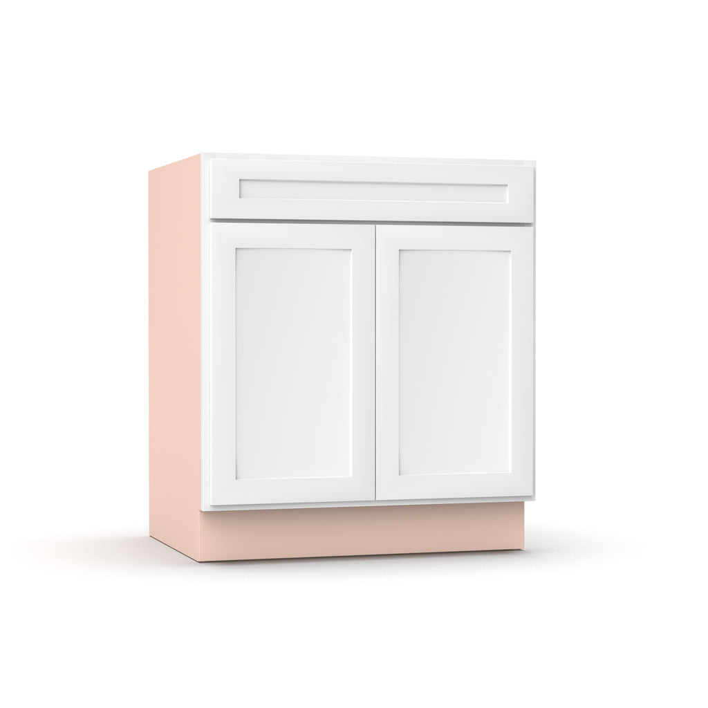 Liberty Shaker White - 30 Inch Sink Base Cabinet - 30