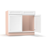 Liberty Shaker White - 39 Inch Sink Base Cabinet - 39" Width x 34.5" Height x 24" Depth