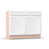 Liberty Shaker White - 42 Inch Sink Base Cabinet - 42" Width x 34.5" Height x 24" Depth