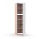 Liberty Shaker White - 18 Inch Single Door Pantry Tall Cabinet - 18" Width x 84" Height x 24" Depth