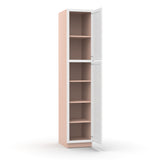 Liberty Shaker White - 18 Inch Single Door Pantry Tall Cabinet - 18" Width x 90" Height x 24" Depth