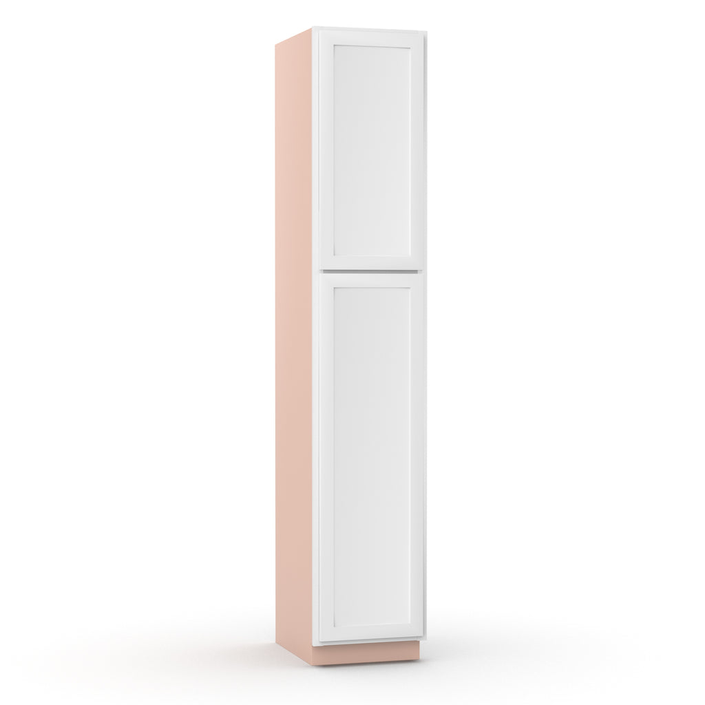 Liberty Shaker White - 18 Inch Single Door Pantry Tall Cabinet - 18