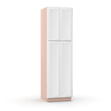 Liberty Shaker White - 30 Inch Double Door Pantry Tall Cabinet - 30" Width x 84" Height x 24" Depth