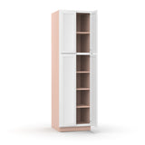 Liberty Shaker White - 30 Inch Double Door Pantry Tall Cabinet - 30" Width x 84" Height x 24" Depth