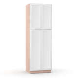 Liberty Shaker White - 30 Inch Double Door Pantry Tall Cabinet - 30" Width x 90" Height x 24" Depth