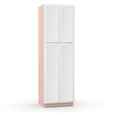 Liberty Shaker White - 30 Inch Double Door Pantry Tall Cabinet - 30" Width x 96" Height x 24" Depth