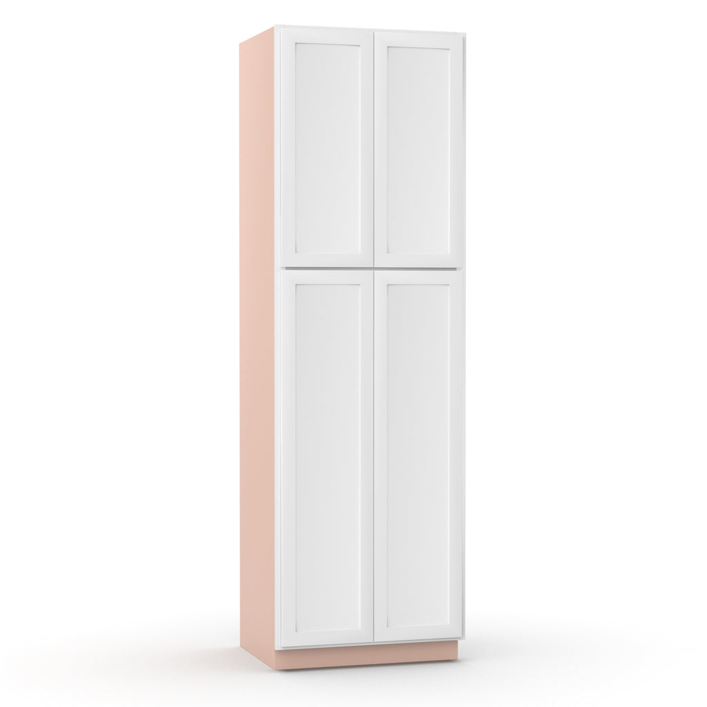 Liberty Shaker White - 30 Inch Double Door Pantry Tall Cabinet - 30