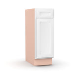 Liberty Shaker White - 12 Inch Vanity Base Cabinet - 12" Width x 34.5" Height x 21" Depth