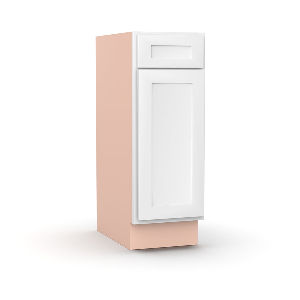 Liberty Shaker White - 12 Inch Vanity Base Cabinet - 12