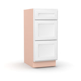 Liberty Shaker White - 15 Inch Vanity Drawer Base Cabinet - 15" Width x 34.5" Height x 21" Depth