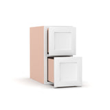 Liberty Shaker White - 12 Inch Vanity Drawer Base Cabinet - 12" Width x 22.75" Height x 21" Depth