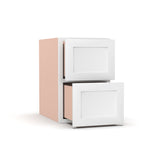 Liberty Shaker White - 15 Inch Vanity Drawer Base Cabinet - 15" Width x 22.75" Height x 21" Depth