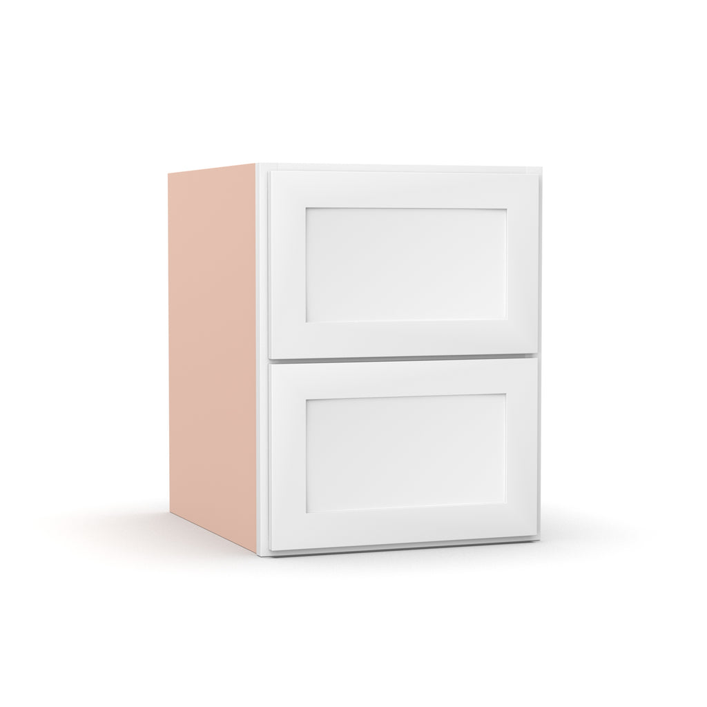 Liberty Shaker White - 18 Inch Vanity Drawer Base Cabinet - 18