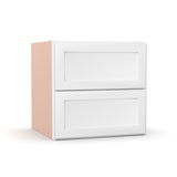 Liberty Shaker White - 24 Inch Vanity Drawer Base Cabinet - 24" Width x 22.75" Height x 21" Depth