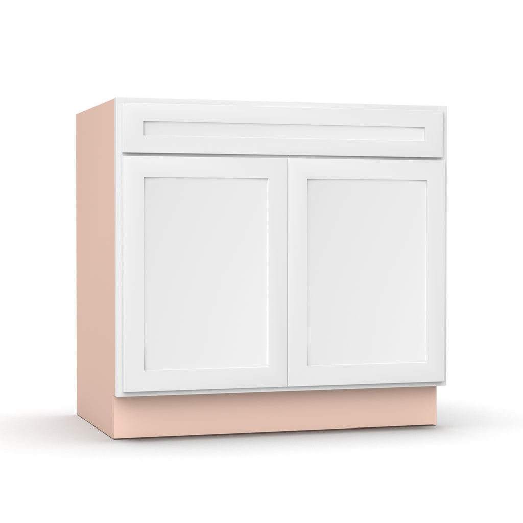 Liberty Shaker White - 36 Inch Vanity Sink Base Cabinet - 36