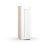 Liberty Shaker White - 9 Inch Height Single Door Wall Cabinet - 9" Width x 30" Height x 12" Depth