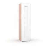 Liberty Shaker White - 9 Inch Height Single Door Wall Cabinet - 09" Width x 36" Height x 12" Depth