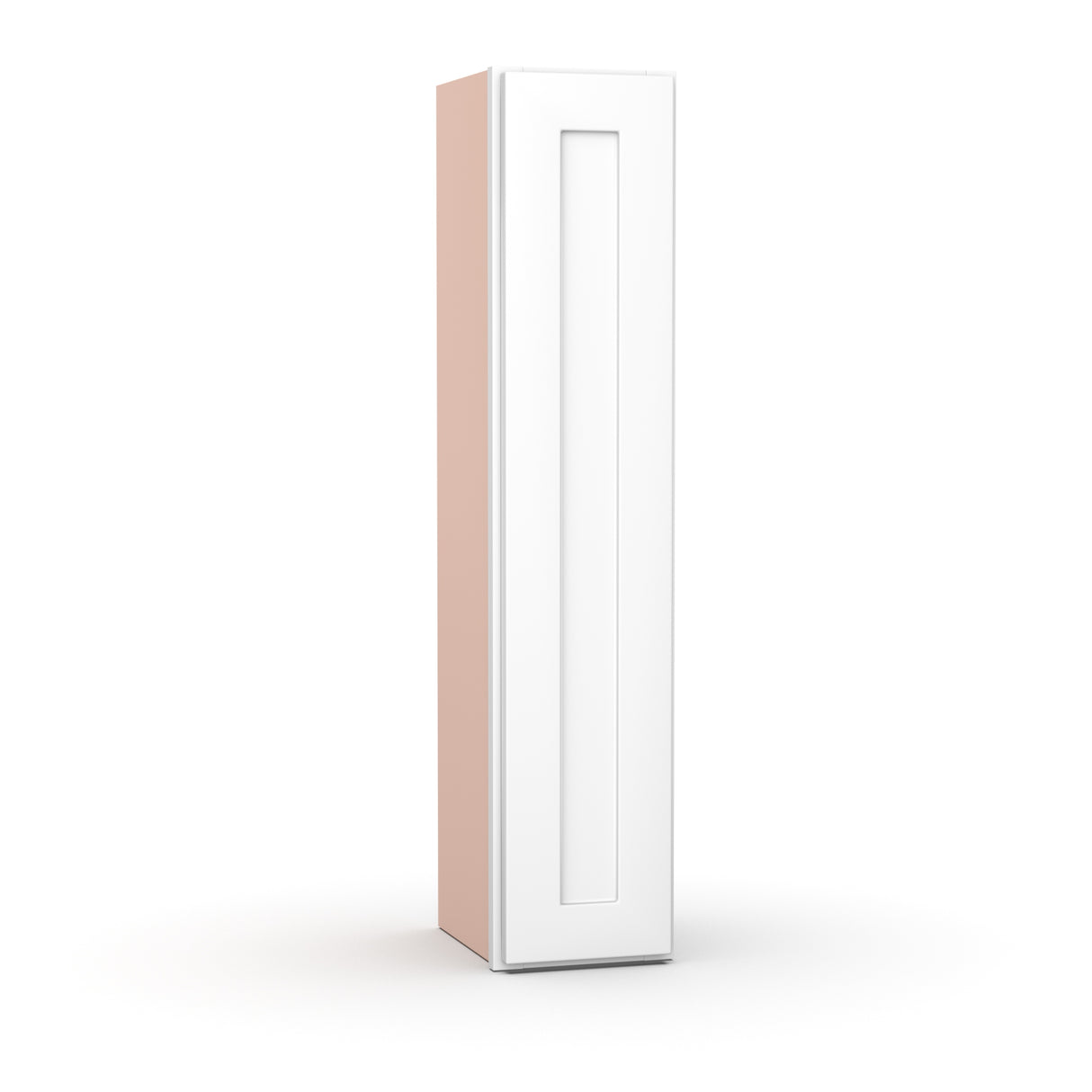 Liberty Shaker White - 9 Inch Height Single Door Wall Cabinet - 09" Width x 42" Height x 12" Depth