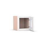 Liberty Shaker White - 12 Inch Single Glass Door Wall Cabinet - 12" Width x 12" Height x 12" Depth