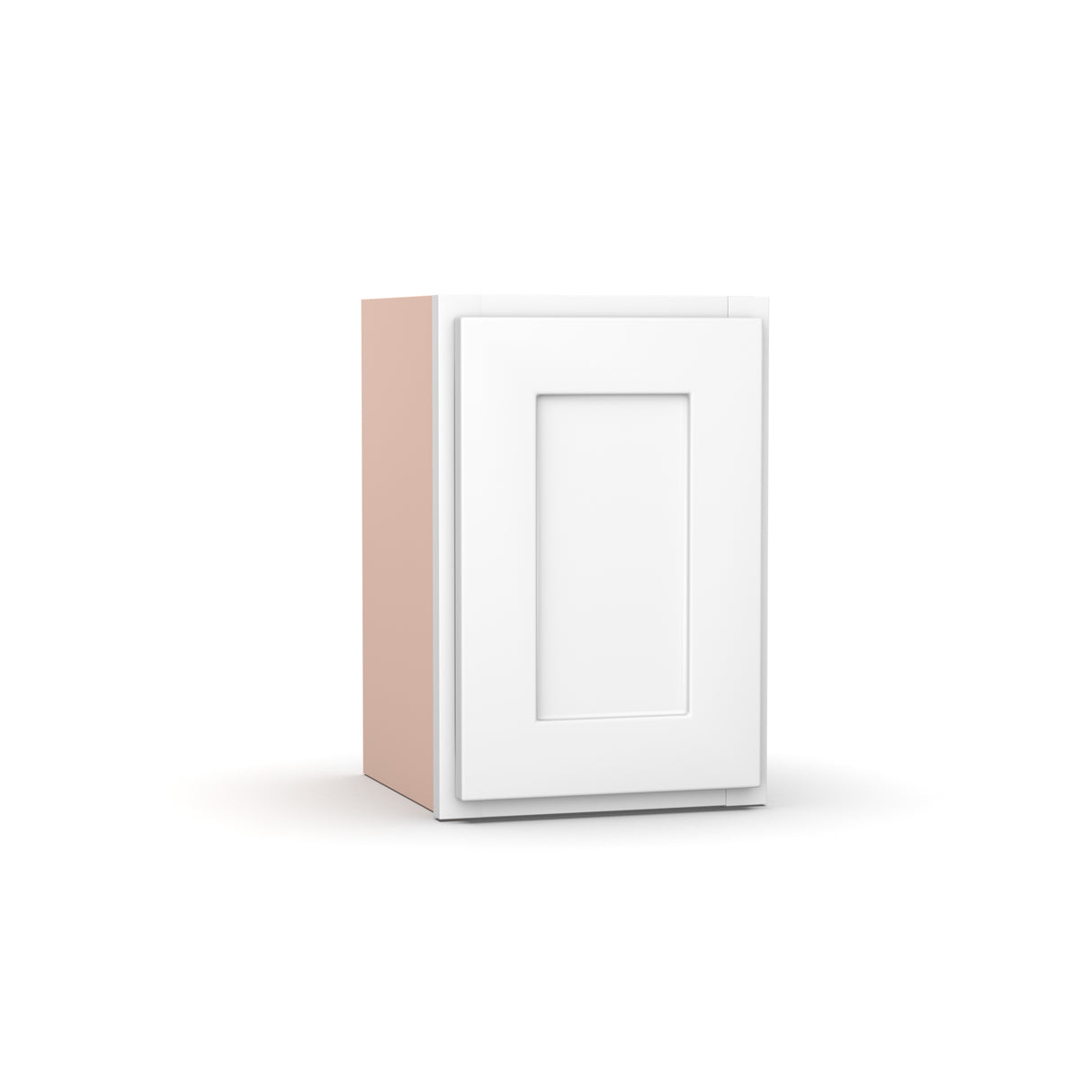 Liberty Shaker White - 12 Inch Height Single Door Wall Cabinet - 12" Width x 18" Height x 12" Depth