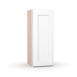 Liberty Shaker White - 12 Inch Height Single Door Wall Cabinet - 12" Width x 30" Height x 12" Depth