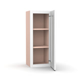 Liberty Shaker White - 12 Inch Height Single Door Wall Cabinet - 12" Width x 30" Height x 12" Depth