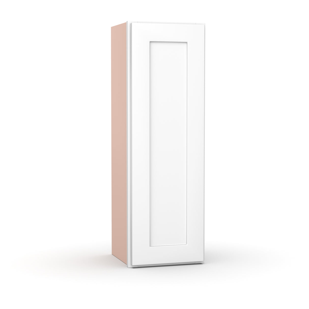 Liberty Shaker White - 12 Inch Height Single Door Wall Cabinet - 12" Width x 36" Height x 12" Depth