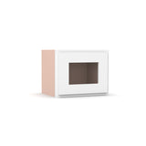 Liberty Shaker White - 15 Inch Single Glass Door Wall Cabinet - 15" Width x 12" Height x 12" Depth