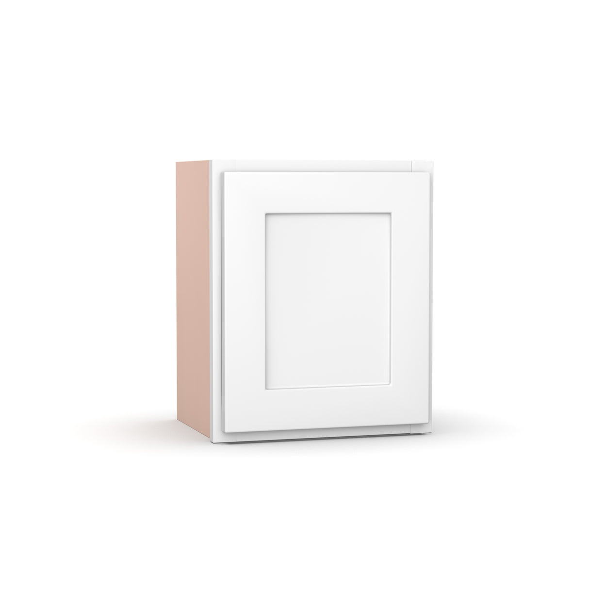 Liberty Shaker White - 15 Inch Height Single Door Wall Cabinet - 15" Width x 18" Height x 12" Depth