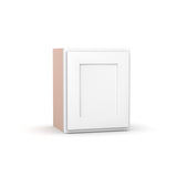 Liberty Shaker White - 15 Inch Height Single Door Wall Cabinet - 15" Width x 18" Height x 12" Depth