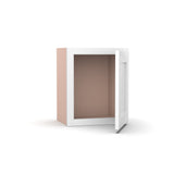 Liberty Shaker White - 15 Inch Height Single Door Wall Cabinet - 15" Width x 18" Height x 12" Depth