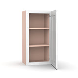 Liberty Shaker White - 15 Inch Height Single Door Wall Cabinet - 15" Width x 30" Height x 12" Depth