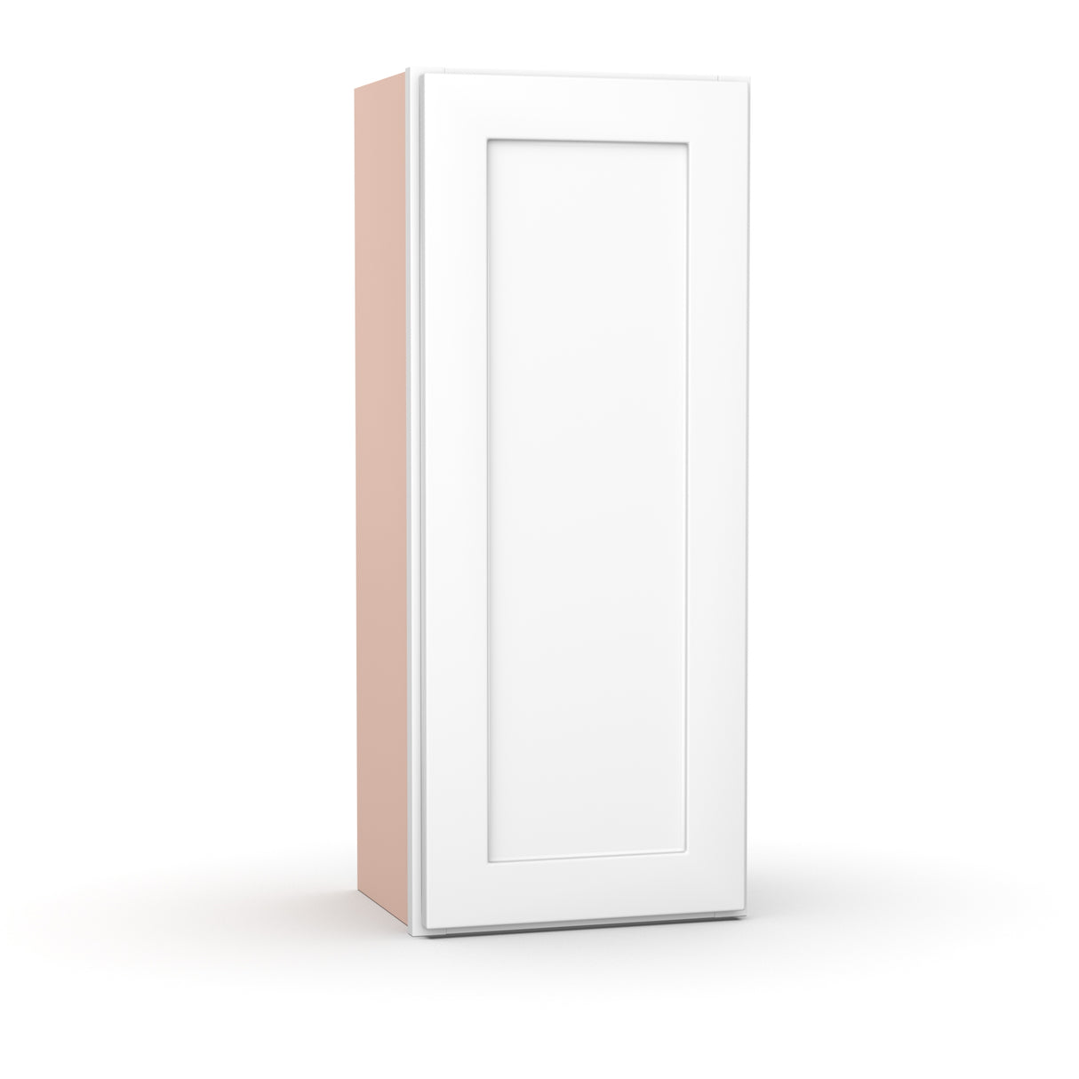 Liberty Shaker White - 15 Inch Height Single Door Wall Cabinet - 15" Width x 36" Height x 12" Depth
